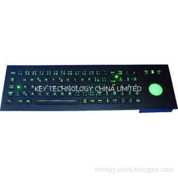 vandal proof Illuminated USB Keyboard with trackball , nume